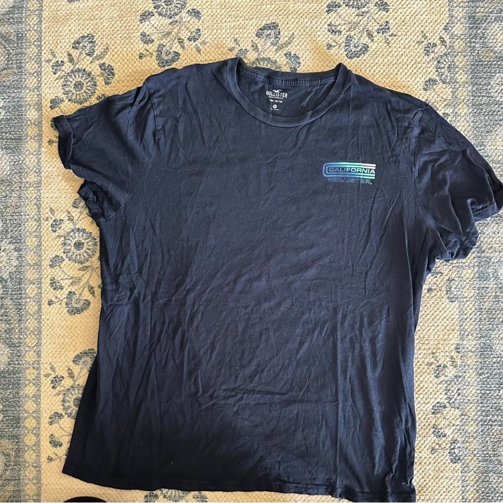 Hollister Navy T-Shirt for Men